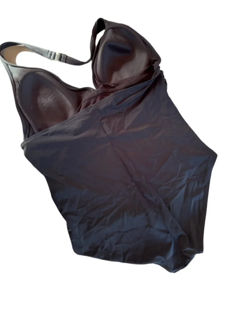 Speedo One-Piece Swimsuit Size 18 Black Nylon Elastane